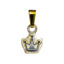 Серебряная подвеска с короной  Принцесса 10040618А06